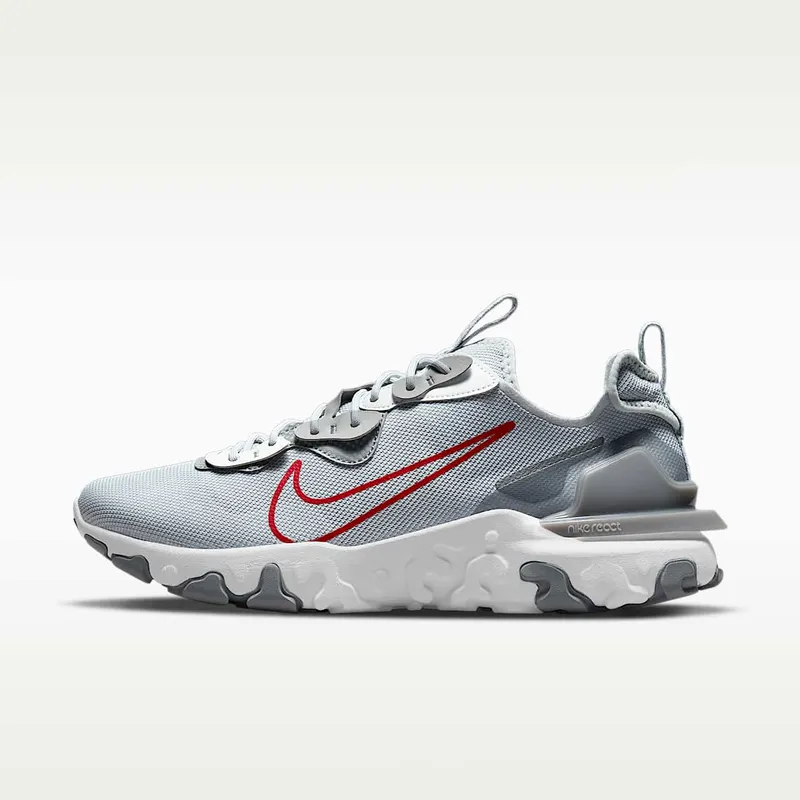 Nike React Vision Light Smoke Grey University Red (DM9460-002)