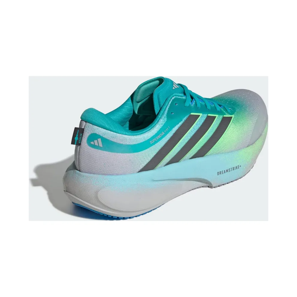 Adidas SUPERNOVA RISE 3 Running Shoes Grey Two / Iron Metallic / Lime Burst (JQ4528)