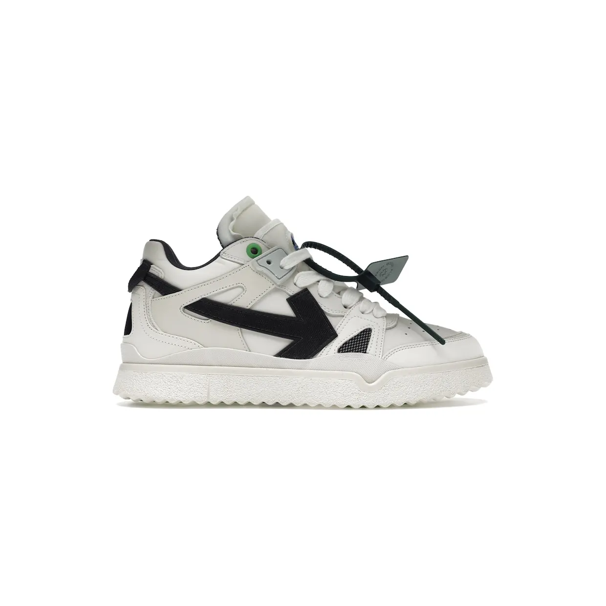 OFF-WHITE Sponge Mid Top White Black (OMIA234S22LEA0010110)