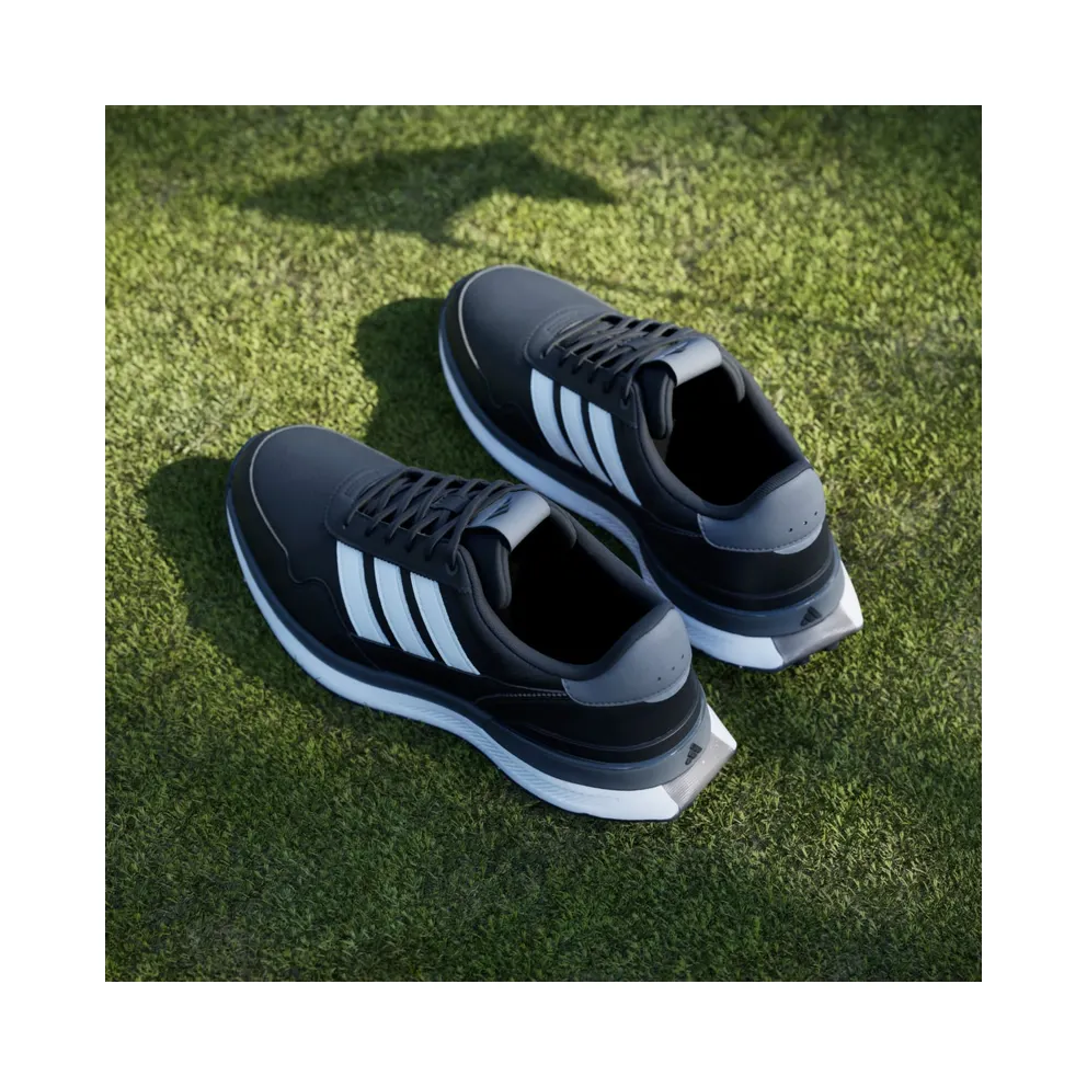 adidas S2G 26 Leather Spikeless Golf Black White Grey Four (JQ9315)