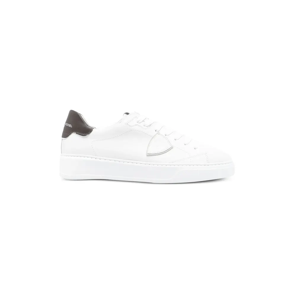 Philippe Model Temple Logo-patch Leather “White” (BTLU VZ01)