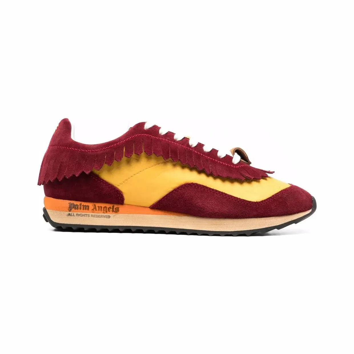 Palm Angels Fringe Runner low-top “Red” (PMIA059S21LEA0012818)