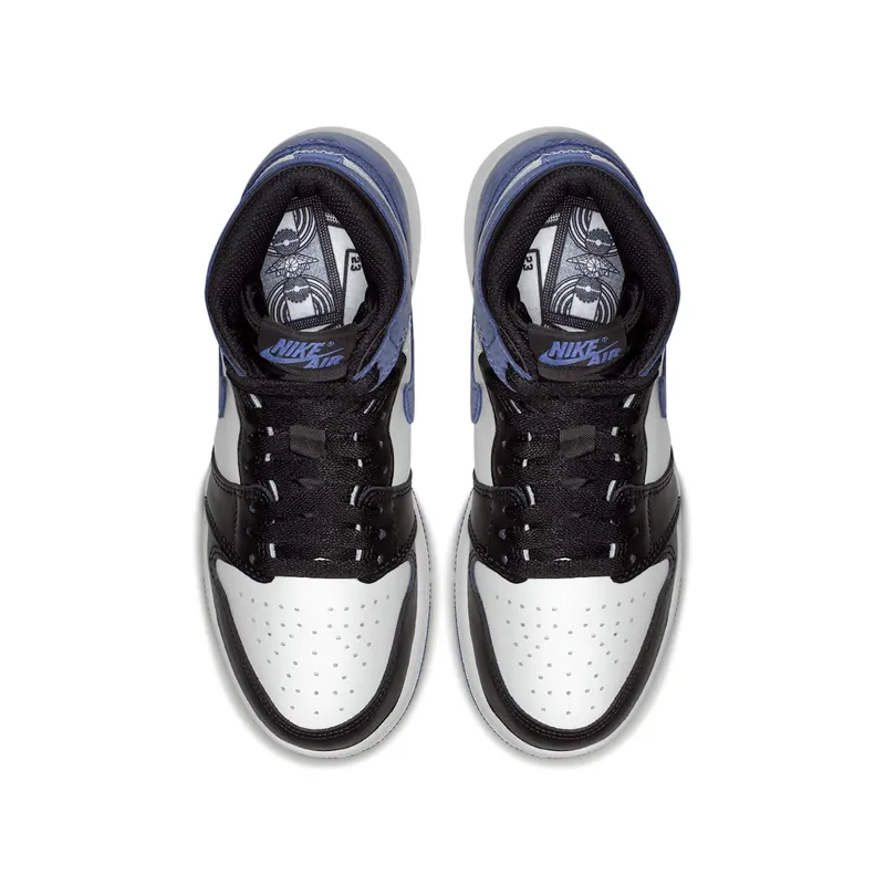 Jordan 1 Retro High Blue Moon (GS) Summit White/Blue Moon-Black (575441-115)