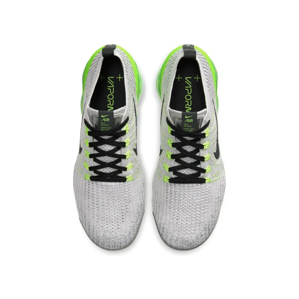 Nike Air VaporMax Flyknit 3 Vast Grey Electric Green Vast Grey/Electric Green-White-Off Noir (AJ6900-011)