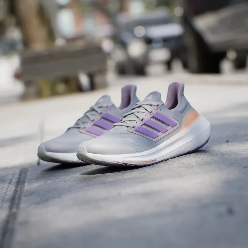 adidas Ultra Boost Light Grey Violet Fusion Acid Orange (IE1762)