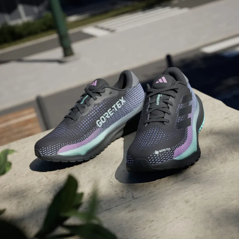 adidas Supernova Gore-Tex Core Black Iron Metallic Semi Flash Aqua (ID6305)