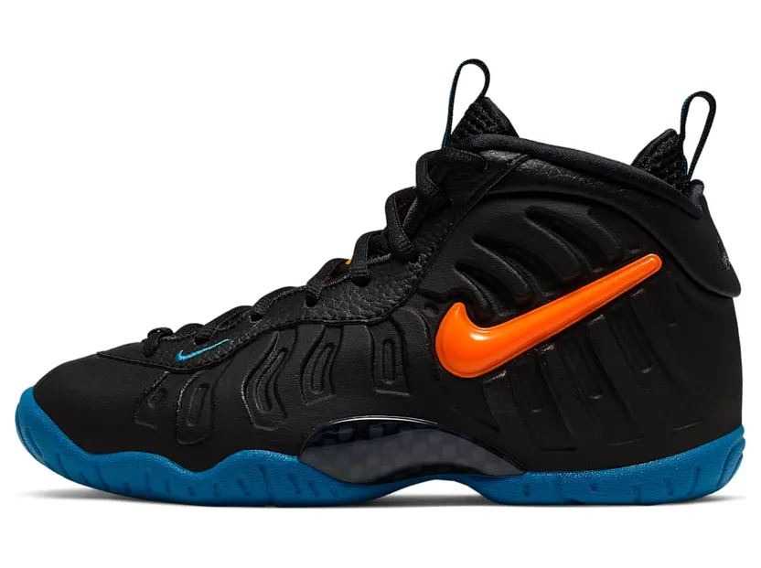 Nike Little Posite Pro GS ‘Knicks’ Black/Total Orange/Battle Blue (644792-011)