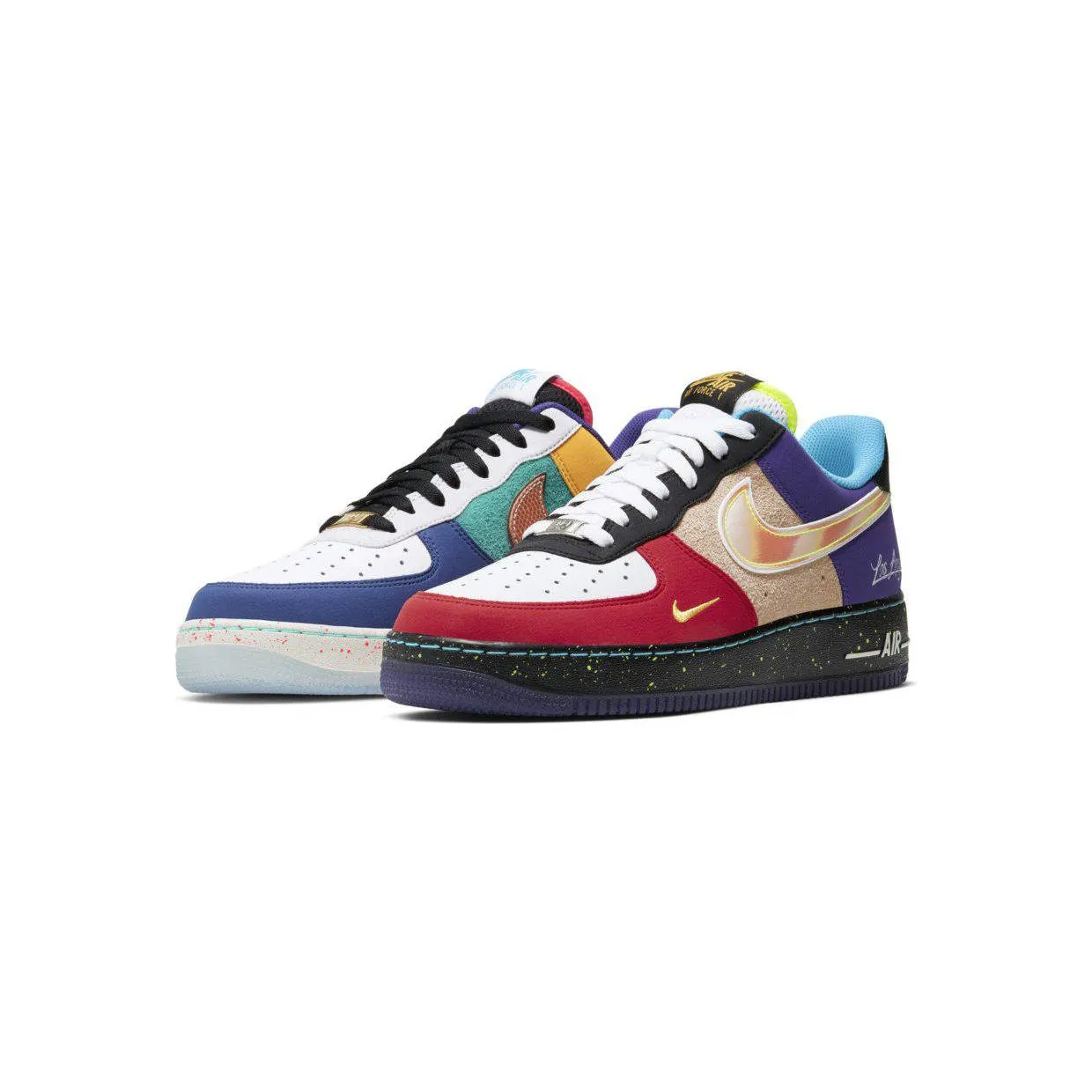 Nike Air Force 1 “What The LA”: vol details in jade