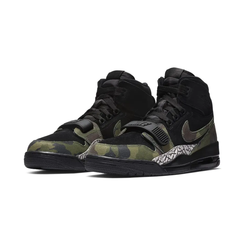 Air Jordan Nike AJ Legacy 321 Black Woodland Camo (AV3922-003)