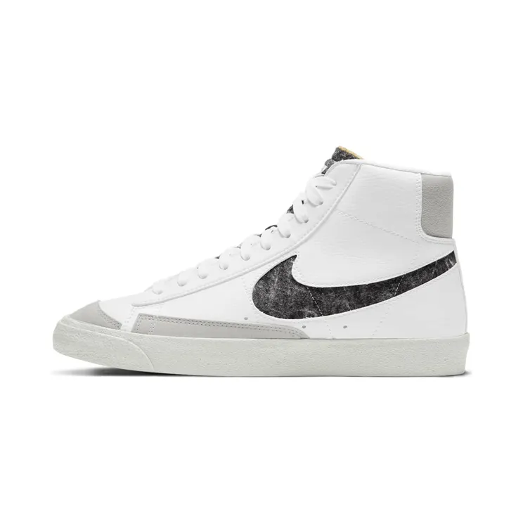 Nike Blazer Mid 77 Vintage Recycled Wool “White / Light Smoke Grey / Black / Bright Crimson” (CW6726-100)