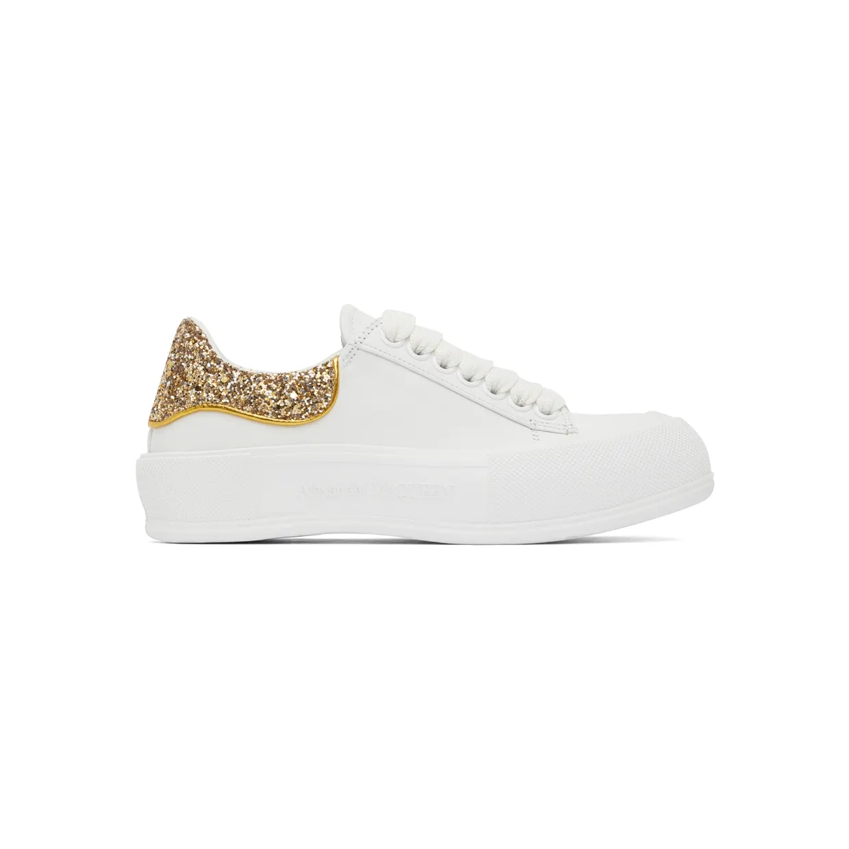Alexander McQueen White Plimsoll Sneakers (702047WIABY)