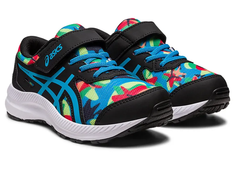 Asics CONTEND 8 PS PRINT Black/Island Blue (1014A293.003)
