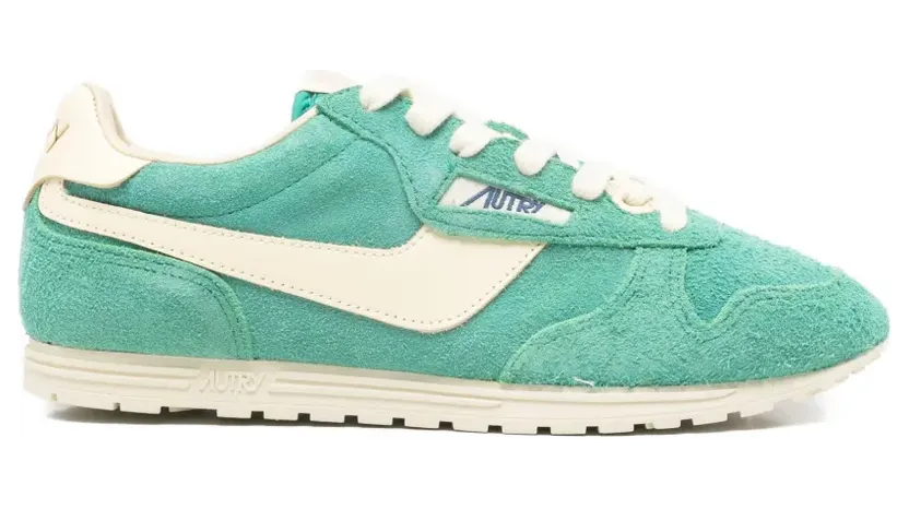 Autry Windspin Sneakers mit Wildledereinsätzen – Grün (WSLWUB30)