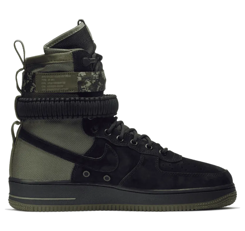 Nike SF Air Force 1 ‘Olive’ Black/Medium Olive-Neutral Olive-Black (864024-004)