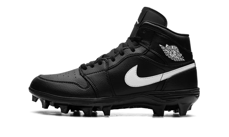 Jordan 1 Mid Cleat “Black / White” (FJ6805-001)