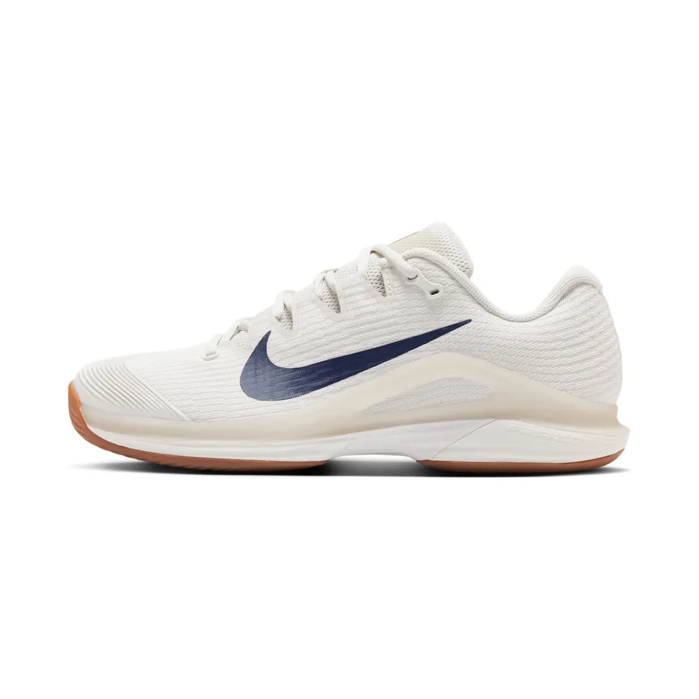 Nike Court Air Zoom Vapor 12 HC Summit White Phantom Gum Medium Brown Binary Blue (FV5552-100)