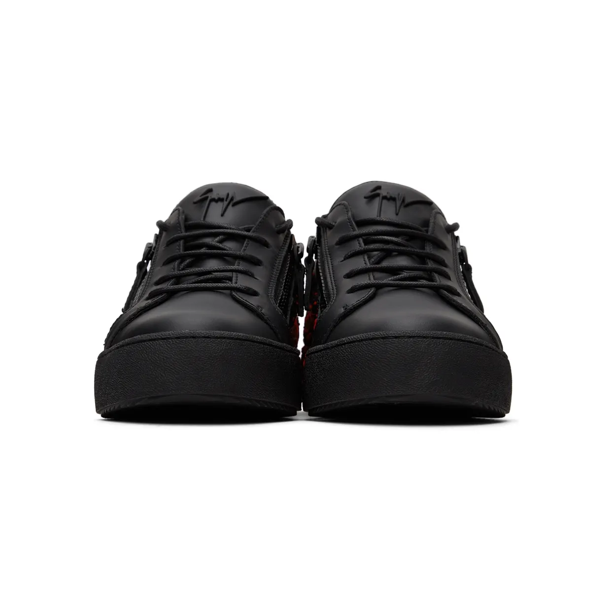 Giuseppe Zanotti Black & Red Birel Sneakers (RU00024-88168) (2)