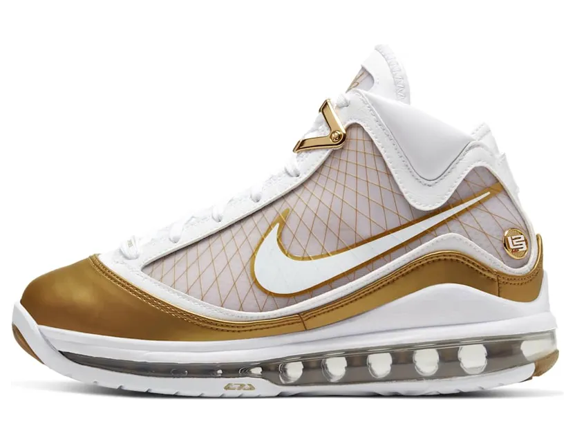 Nike Air Max LeBron 7 QS’China Moon’ 2020 GS White/White/Metallic Gold (CK0719-100)