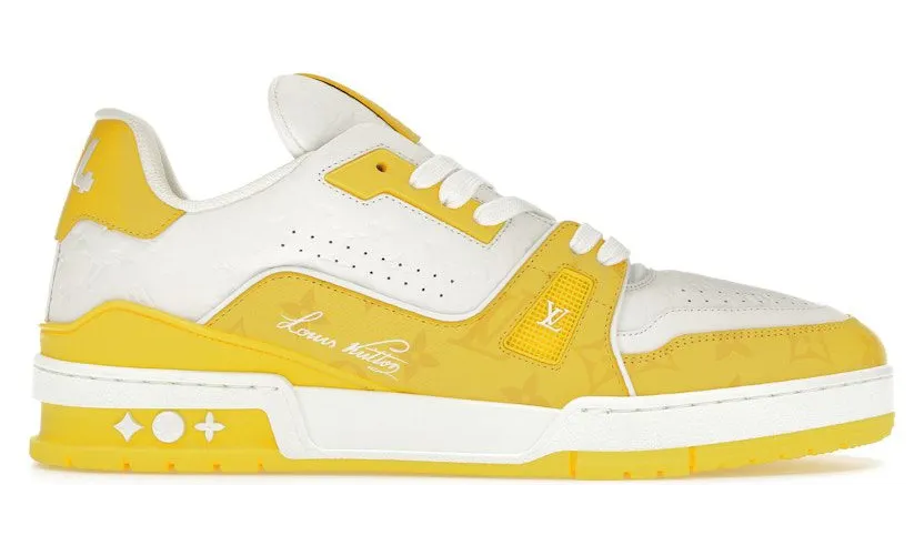 Louis Vuitton Trainer White Yellow Monogram (1AANGJ)