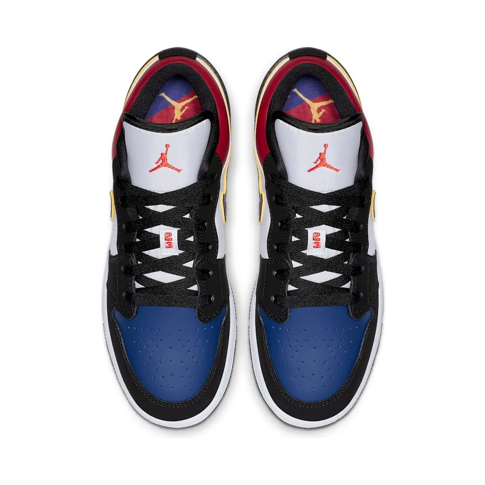 Jordan 1 Low Lakers Top 3 (GS) Black/Field Purple-White (553560-051)
