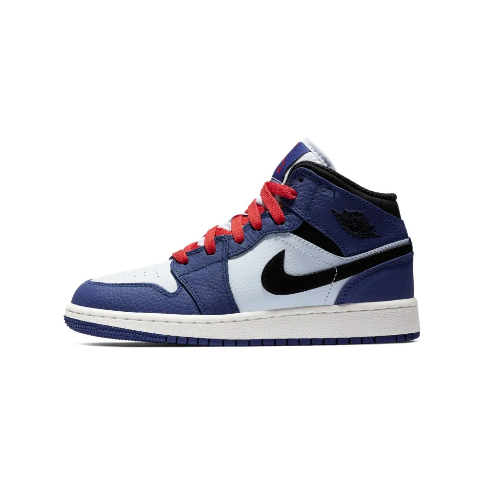 Jordan 1 Mid SE Deep Royal (GS) Deep Royal Blue/Black (BQ6931 400)