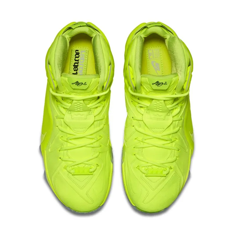 Nike LeBron 12 EXT Tennis Ball Volt/Volt-White-Black (748861-700)