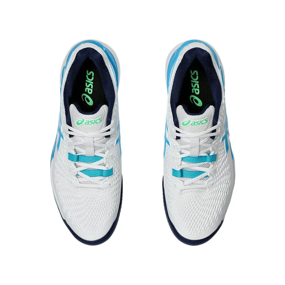 ASICS Gel-Resolution 9 Clay White Digital Aqua (1041A375-103)