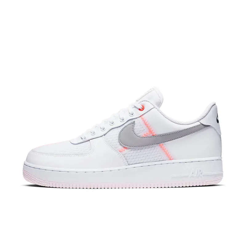Nike Air Force 1 Low Transparent White Grey White/Off Noir-Hyper Crimson-Atmosphere Grey (CI0060-101)