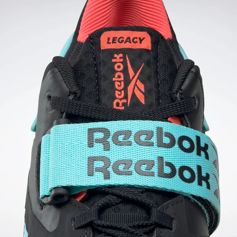 Reebok Legacy Lifter II Shoes Dark Orchid / Core Black / Neon Mint