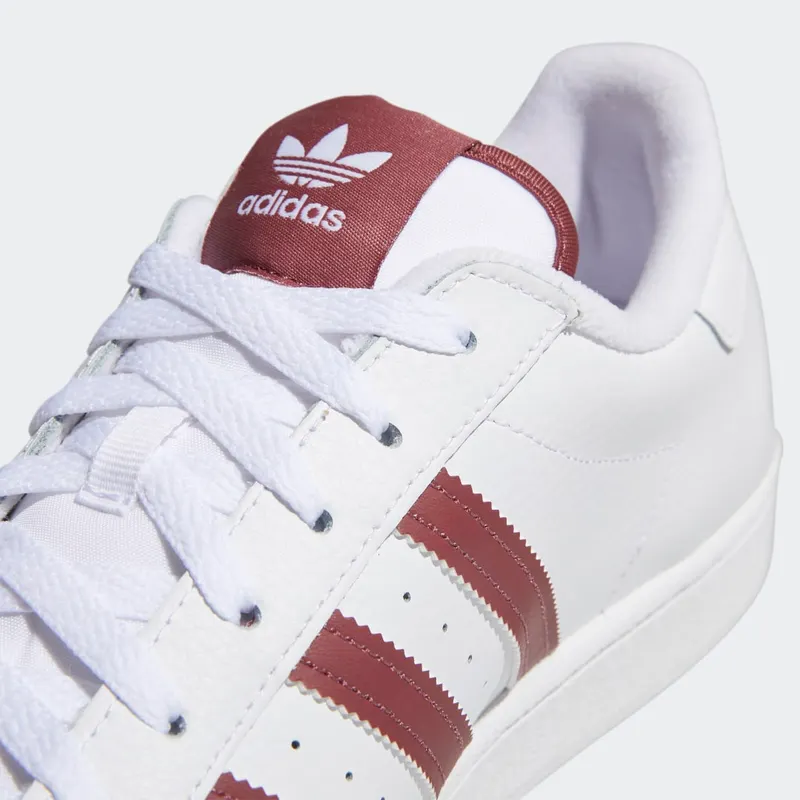 Adidas Superstar Cloud White / Burgundy / Gold Foil (GY0976)