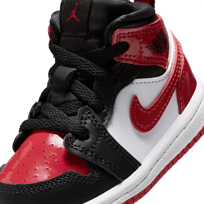 Jordan 1 Mid SE Patent Bred Toe (HV4729-006)