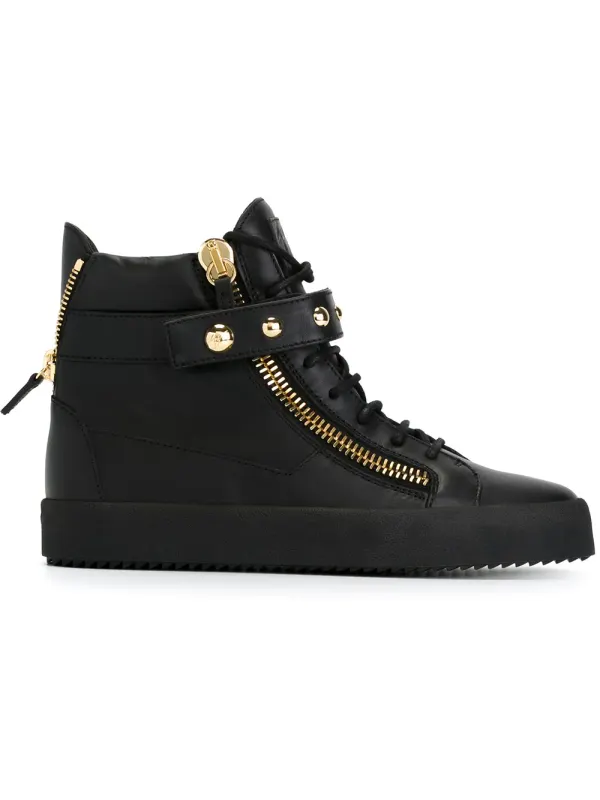 Giuseppe Zanotti High-Top- mit Reißverschlüssen – Black (RU5045001)