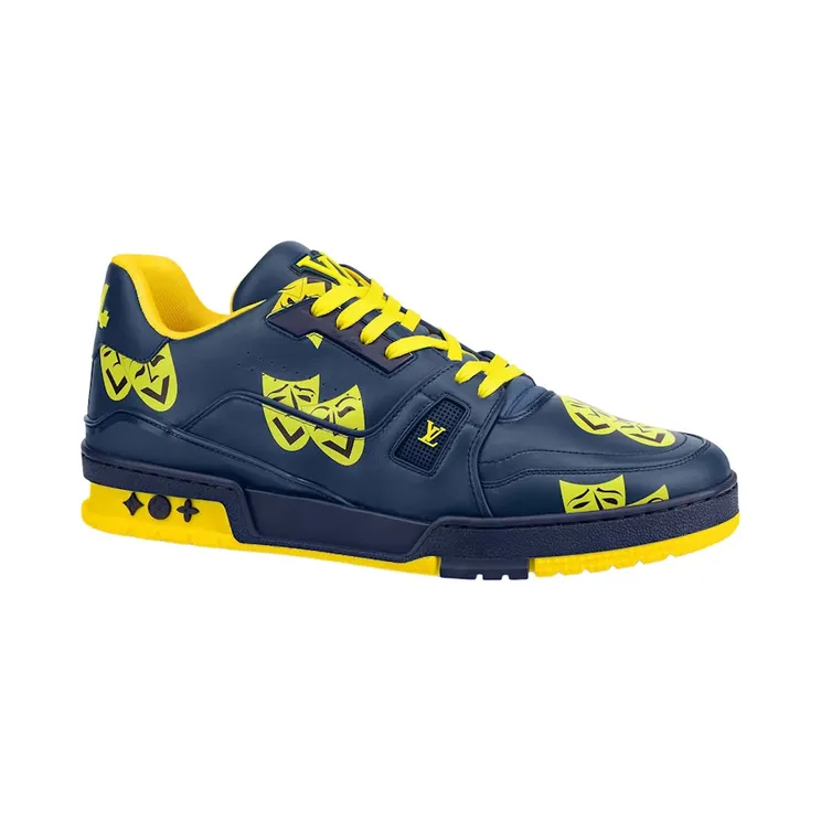 Louis Vuitton Trainer Navy Yellow (1AA77K)