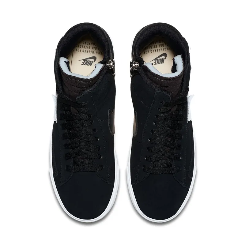 Nike Blazer Mid Rebel Black White (W) Black/Summit White-Oil Grey-Oil Grey (BQ4022-001)