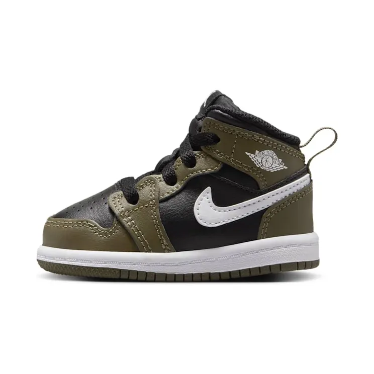 Jordan 1 Mid TD “Black / Medium Olive / White” (DQ8425-092)