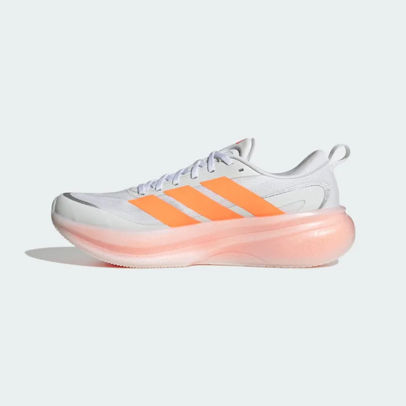 Adidas SUPERNOVA GLIDE M Running Shoes Cloud White / Lucid Orange / Lucid Red (KJ8757)