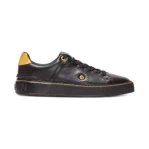 Balmain B-Court leren “Black” (FN1VI752LNSS)