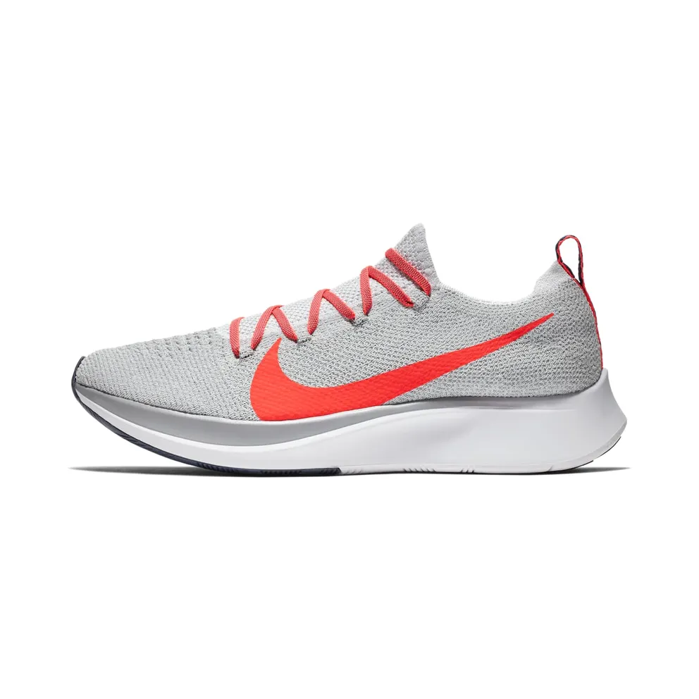 Nike Zoom Fly Flyknit Pure Platinum Bright Crimson (AR4561-044)
