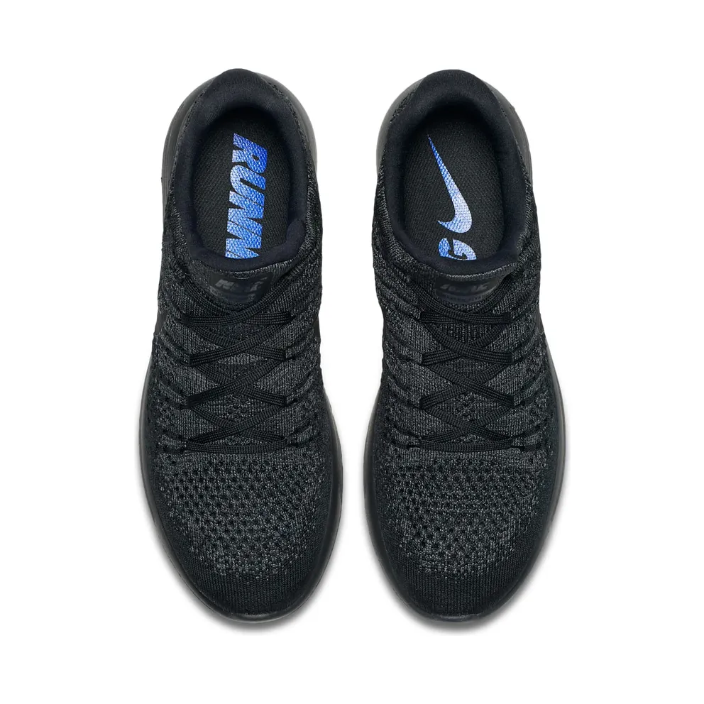 Nike Lunar Epic Low Flyknit 2 Black Dark Grey Black/Dark Grey-Racer Blue-Black (863779-004)