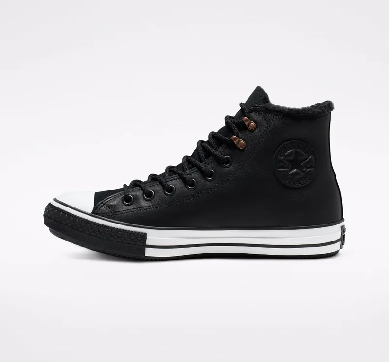 Converse Chuck Taylor All-Star Winter Hi Sherpa Leather Black (165936C)