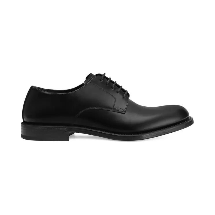 Dolce & Gabbana Brushed Lace-up Derby “Black” (A10879 A1203 80999)