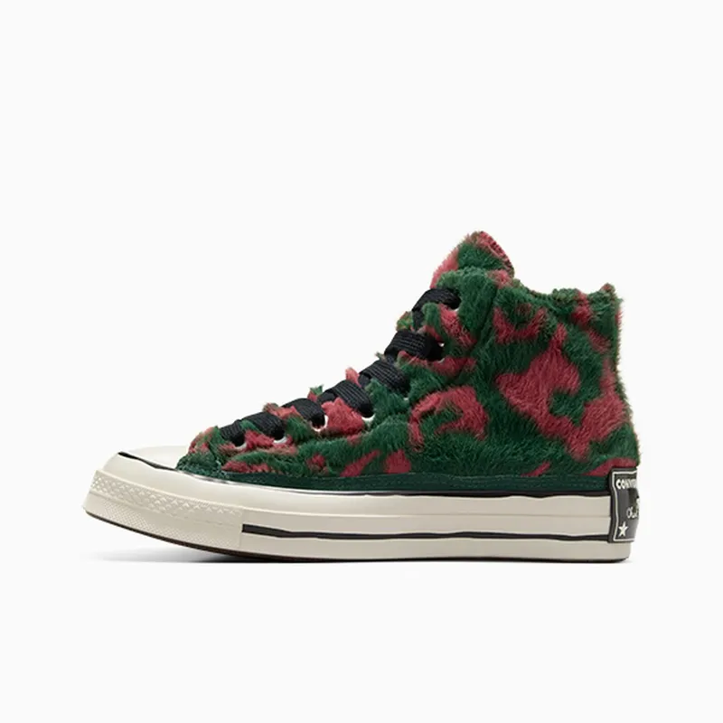 Converse Chuck 70 Luxe Plush Astrodust/Green Envy/Egret (A09503C)