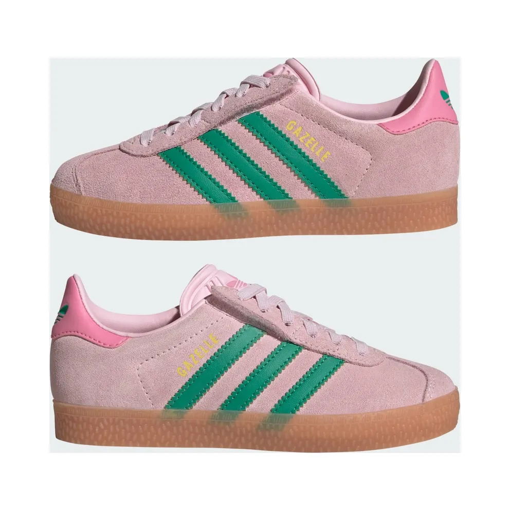 Adidas Gazelle Comfort Closure with Elastische Veters Kids Clear Pink / Court Green / Bliss Pink (JQ7837)