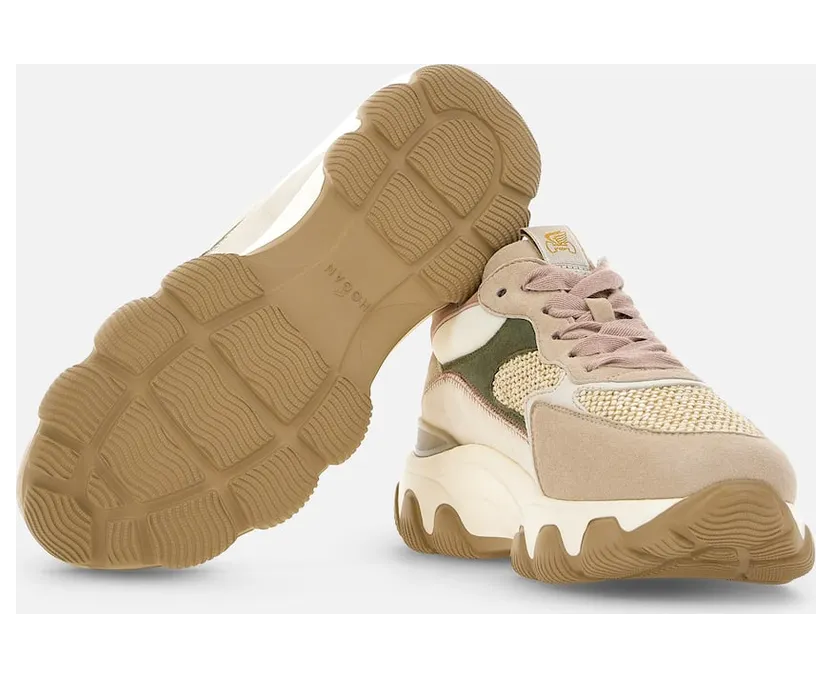 Hogan Hyperactive Green Beige Pink (HXW5400ET10O3S0VAP) (4)