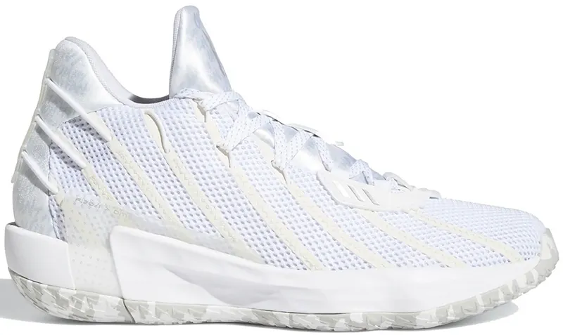 adidas Dame 7 I Am My Own Fan Cloud White Cloud White/Silver Metallic/Core Black (FY0158)