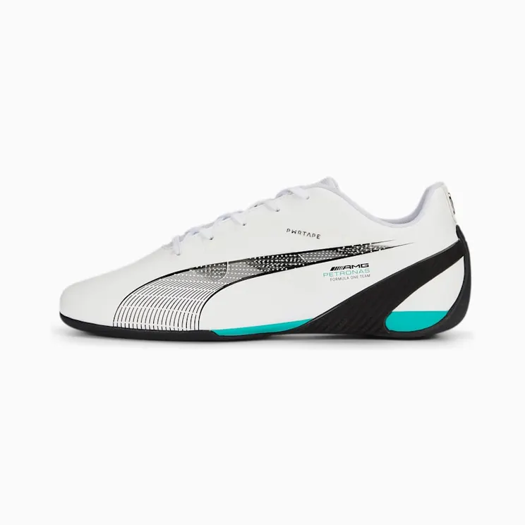 Puma Mercedes-AMG Petronas Motorsport Carbon Cat rijschoenen Wit/Groen/Zwart (307542-01)