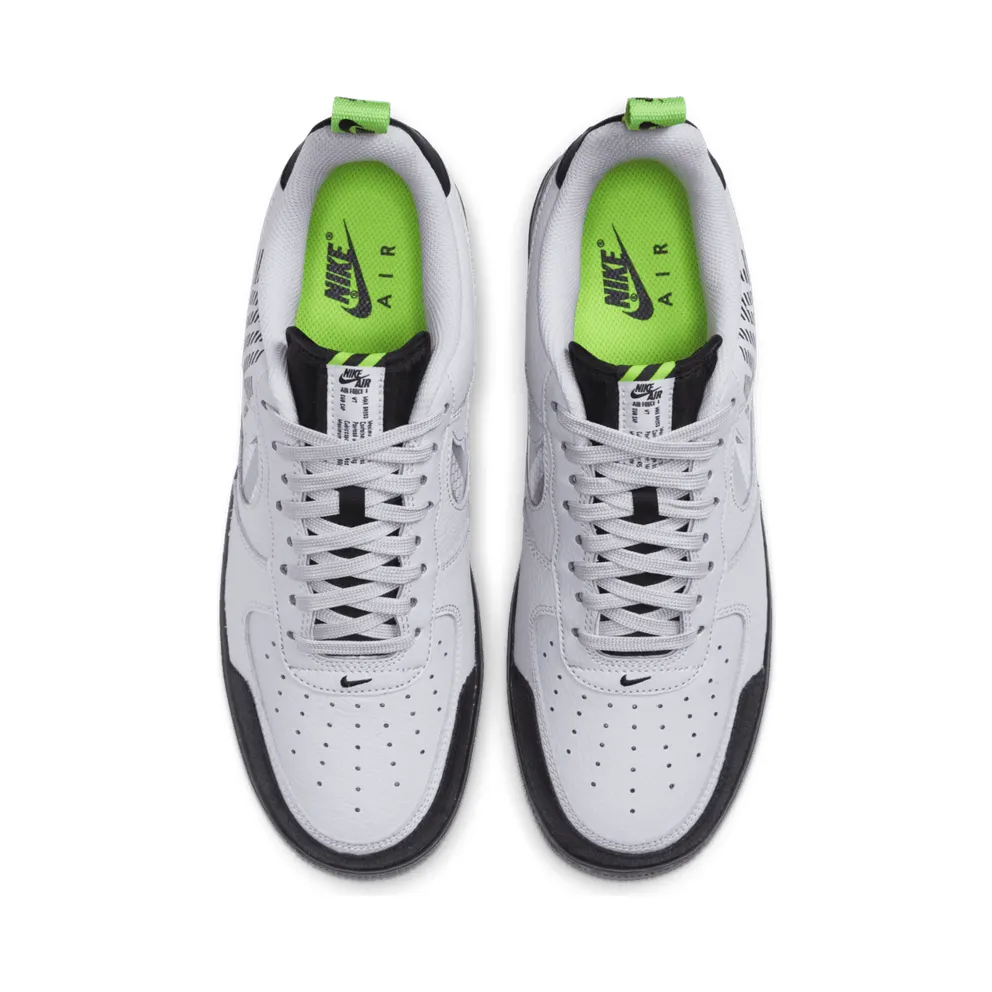 Nike Air Force 1 Low Under Construction Grey Vast Grey/Gunsmoke-Black-Electric Green (BQ4421-001)