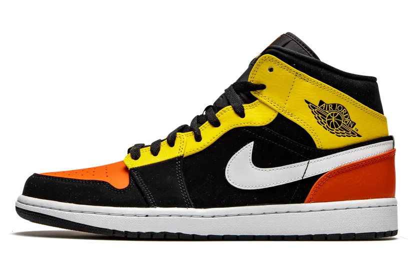 Air Jordan 1 Mid SE Black Team Orange (852542-087)