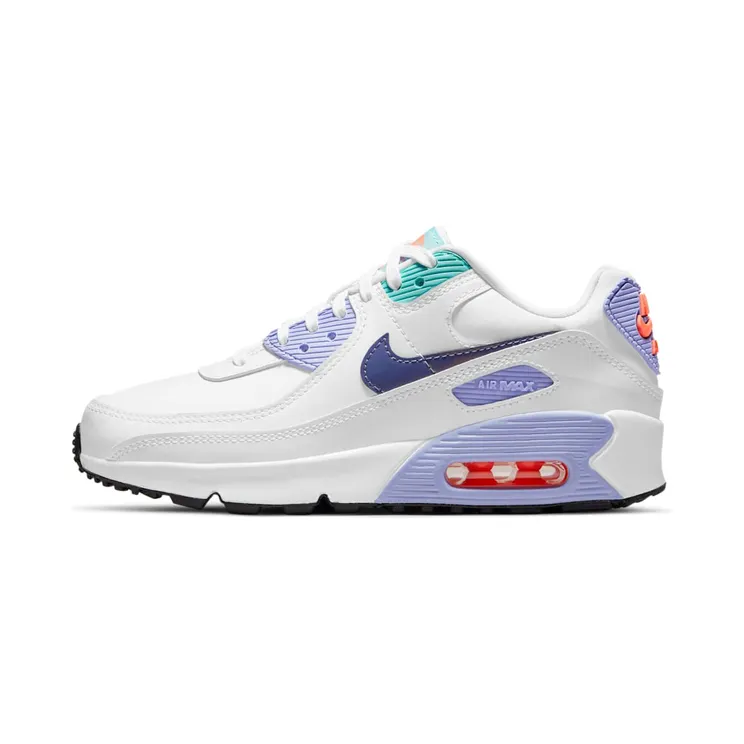 Nike Air Max 90 “White / Dark Purple Dust / Light Thistle / Copa” (CZ4500-100)
