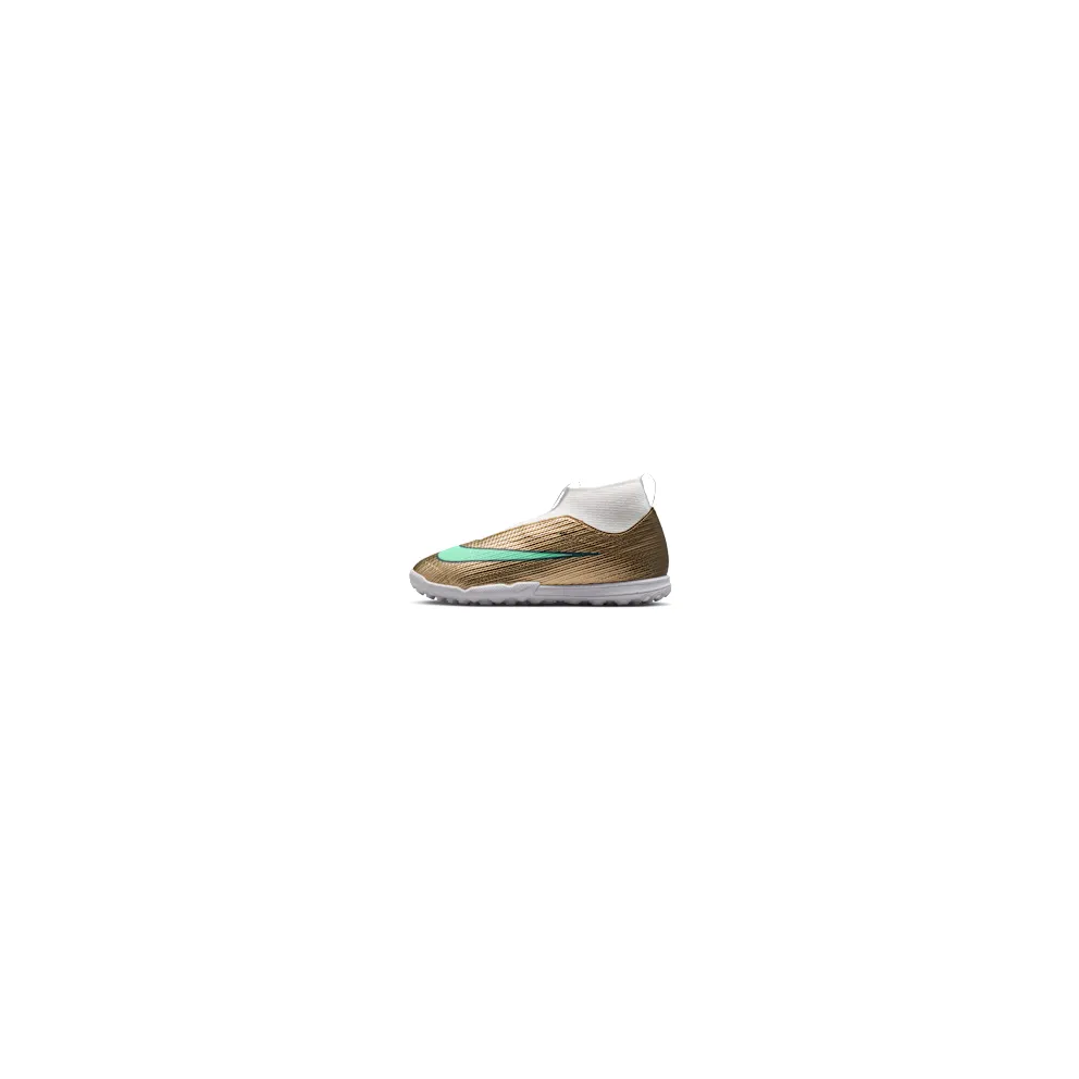 Nike Jr Mercurial Superfly 11 Academy ‘Kylian Mbappé’ ‘ Multi-Ground High-Top “Metallic Gold/Green Glow” (IV5817-701)